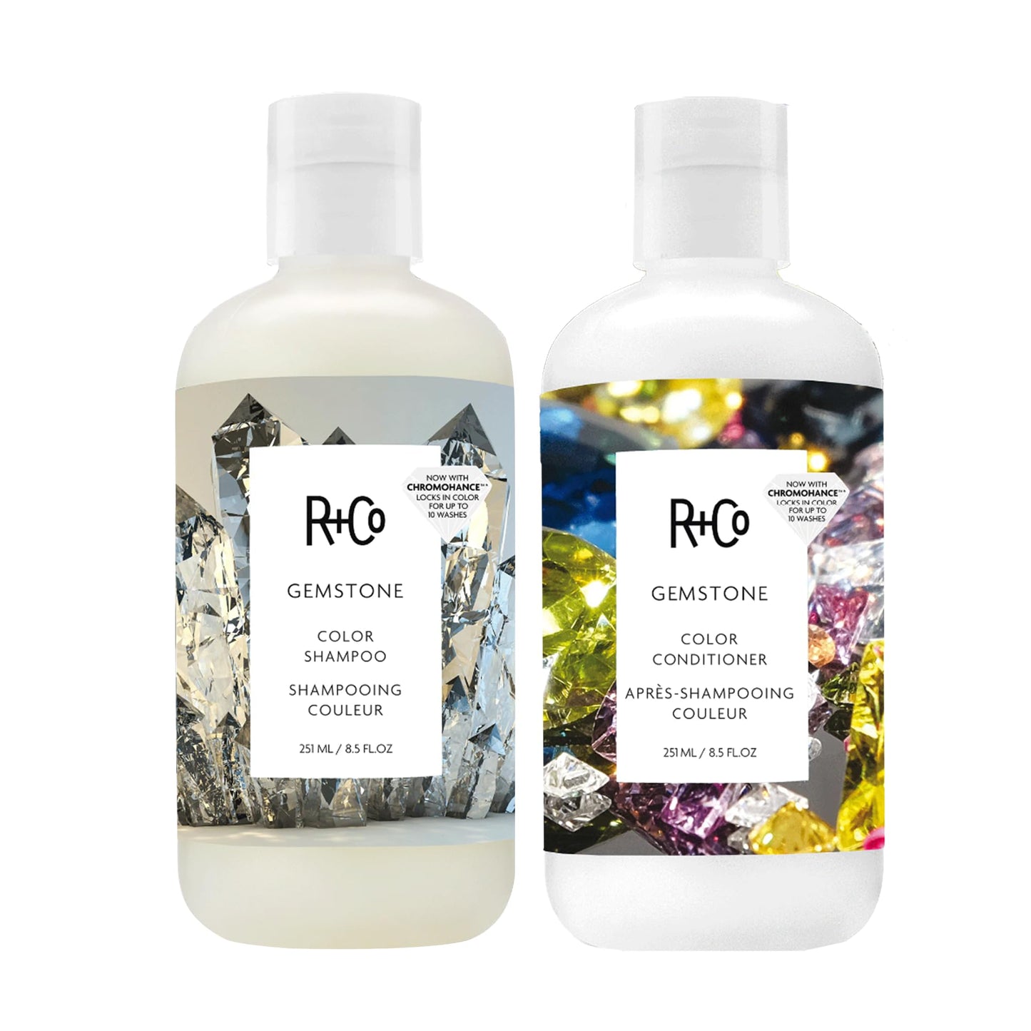 R+Co Gemstone Color Shampoo and Conditioner Set - Color Protection for Vibrant, Fade-Resistant Hair - Hydration, Shine & Sealed Split Ends Beauty & Personal Care R+Co