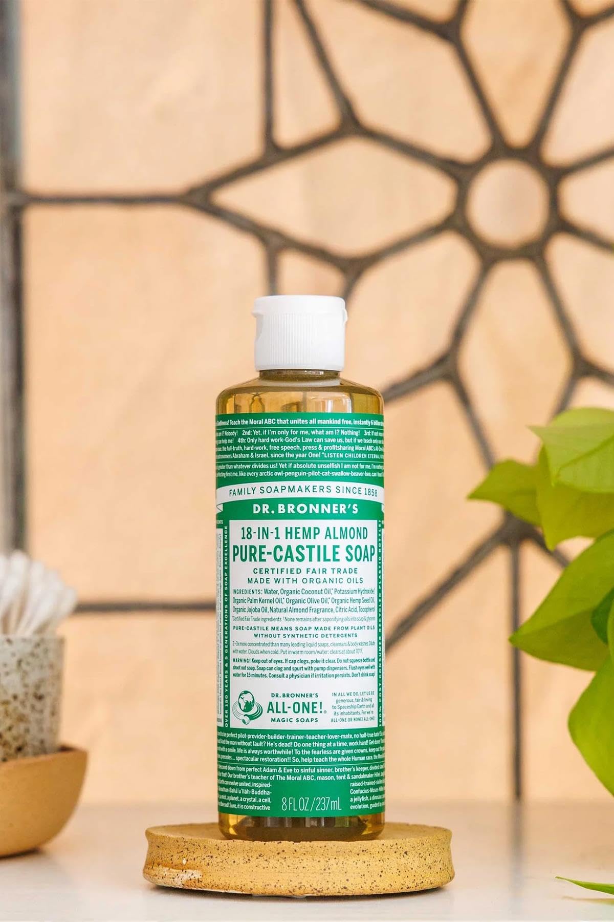 DR. BRONNER'S, CASTILE LIQ SP,OG3,ALMOND 8 Fl Oz EA 1 Beauty & Personal Care Dr. Bronner's