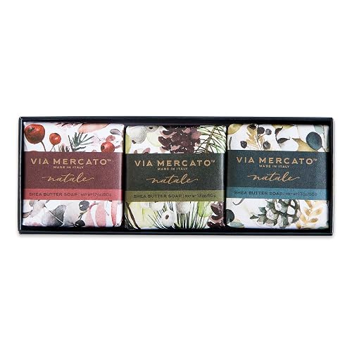 Via Mercato Natale Winter Woods Holiday Collection, Soap Gift Set, Assorted Scents Beauty & Personal Care Via Mercato