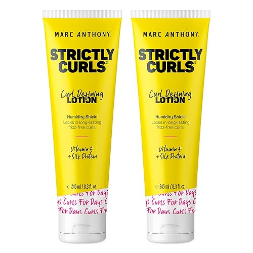 Marc Anthony Curl Defining Lotion, Strictly Curls - 2 Pack - Silk Protein & Vitamin E Hair Gel for Dry Damaged Curly Hair - Sulfate-Free Moisturizing Beauty & Personal Care Marc Anthony