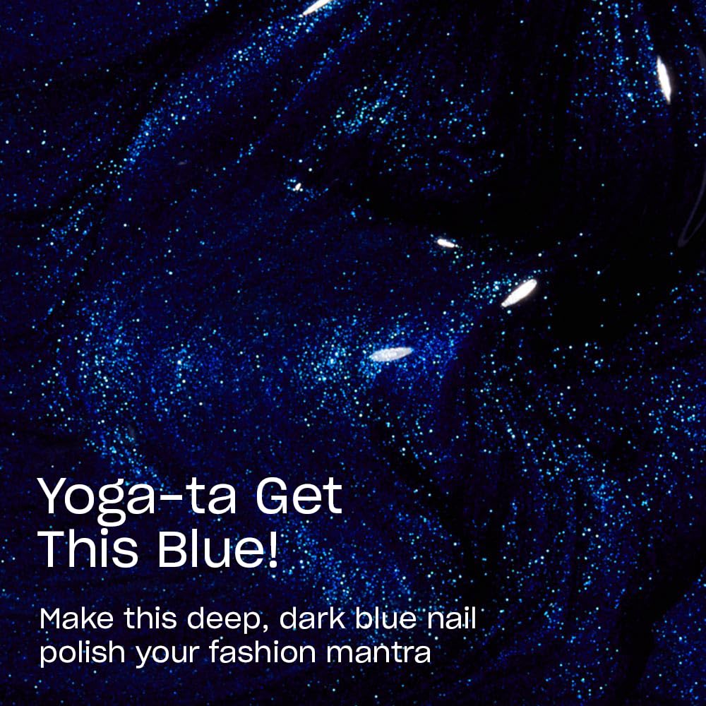 OPI Nail Lacquer Yoga-ta Get This Blue! | Opaque Dark Blue Shimmer Chip Resistant Nail Polish | Fast Drying, Streak Free Beauty & Personal Care OPI