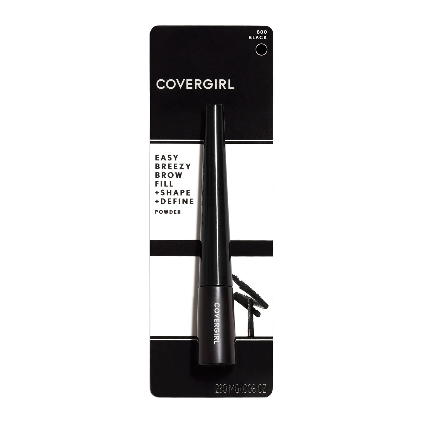 COVERGIRL Easy Breezy Brow Fill Plus Shape Plus Define Powder Eyebrow Makeup, Black, 0.024 Ounce (packaging may vary) Beauty & Personal Care COVERGIRL