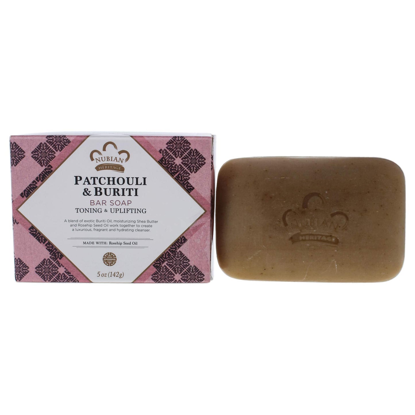 Nubian Heritage Patchouli and Buriti Bar Soap, 5 Ounce Beauty & Personal Care Nubian Heritage