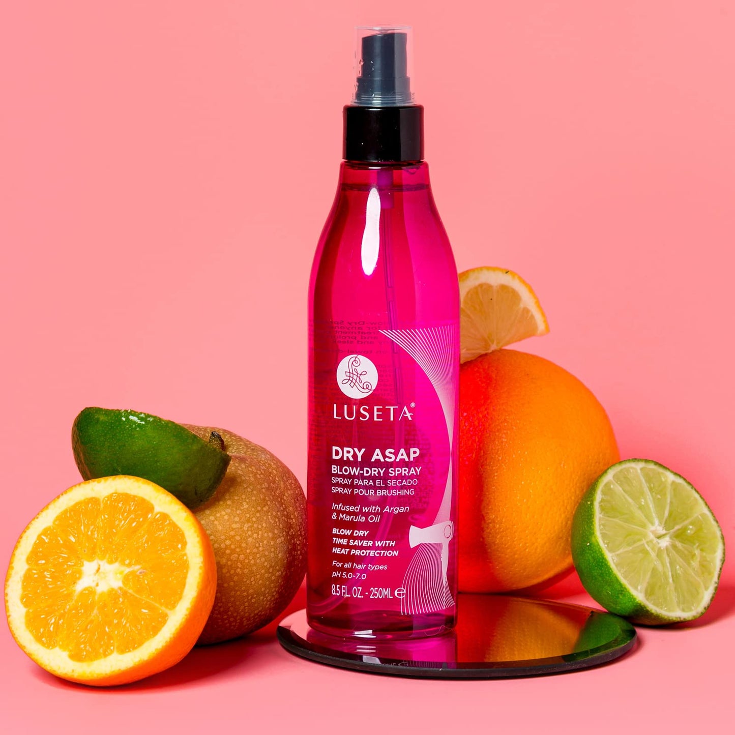Luseta ASAP Blow-Dry Spray with Argan & Marula Oil - Heat Protectant for All Hair Types, Sulfate & Paraben Free, 8.5oz Beauty & Personal Care L LUSETA