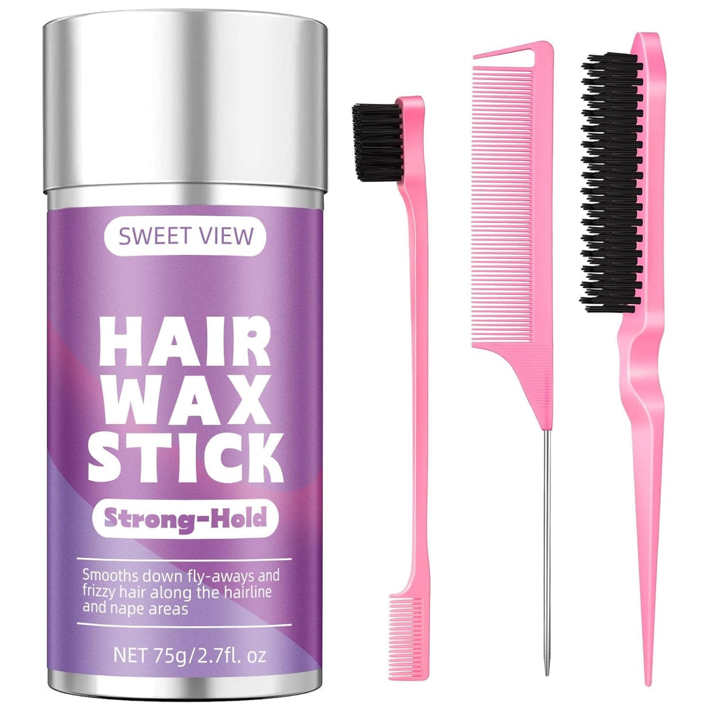 SWEET VIEW Hair Wax Stick & Slick Back Brush Beauty and Personal Care SWEET VIEW
