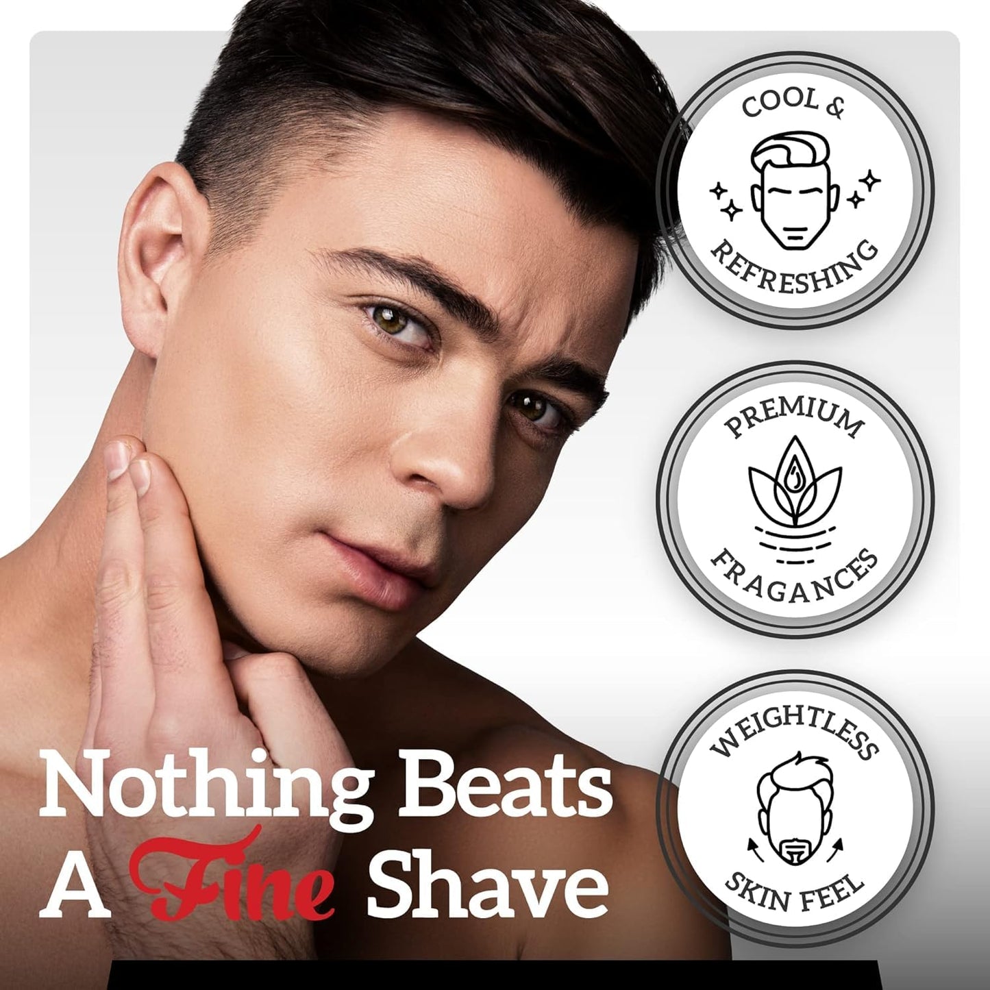 Fine Men's Aftershave - Clubhouse Classic Fragrance, Soothing & Toning Post Shave Balm, Calms Razor Burn, Classic Barbershop Feel, Alcohol-Based Beauty and Personal Care Fine