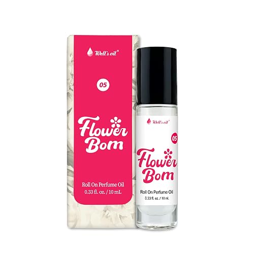 Well's Oil Roll-On Perfume Oil (Flower Bom) | Long-Lasting | Paraben-Free | 0.33 Fl Oz / 10 ml Beauty & Personal Care Well's Oil