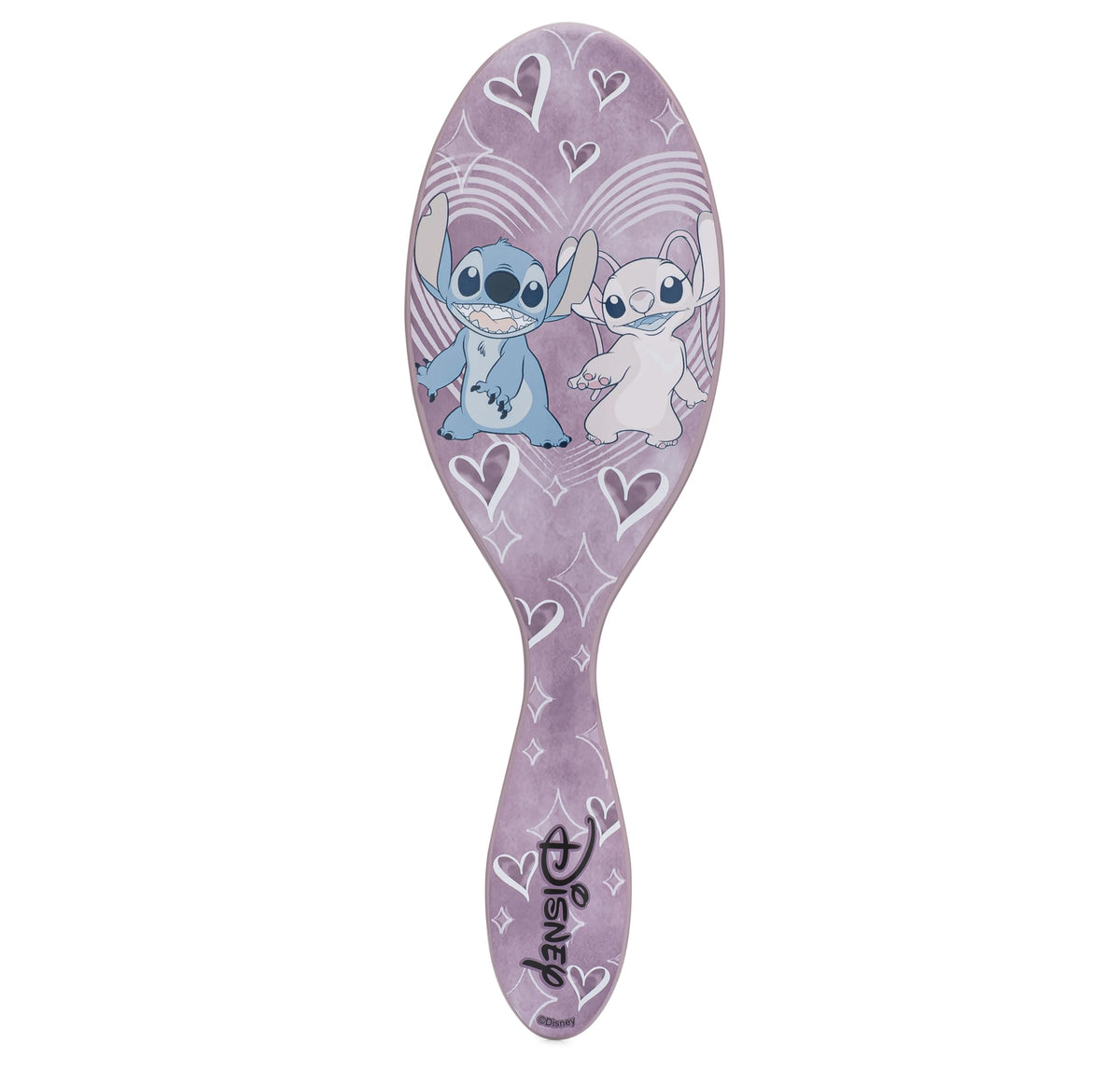 Wet Brush Original Detangler Hair Brush, Stitch & Angel (Disney Love), Ultra-Soft IntelliFlex Bristles, Detangling Bristles Glide Through Tangles (Wet