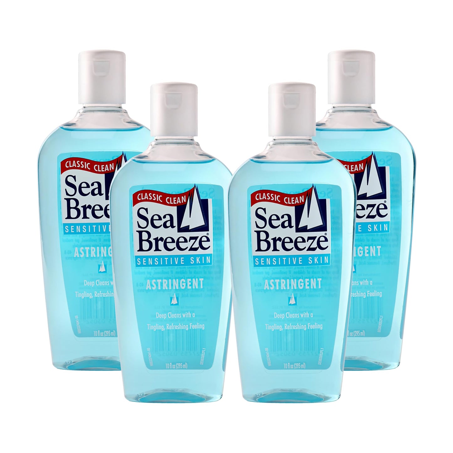 Sea Breeze Astringent Sensitive Skin - Facial Cleanser with Natural Oils for Deep Pore Cleansing and Acne Control - Refreshing Face Cleanser - 4 pc Beauty & Personal Care Sea Breeze