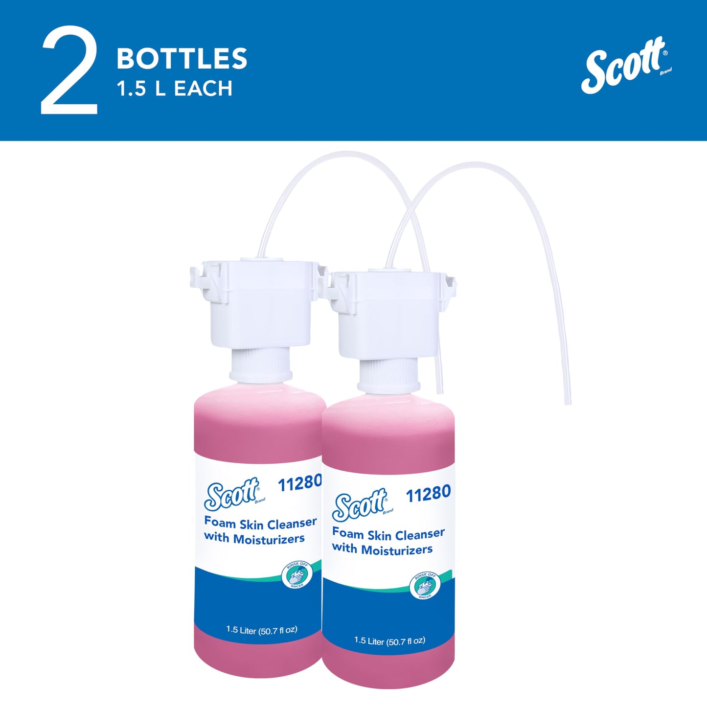 Scott Professional Foam Hand Soap with Moisturizers (11280), 1.5 L, Foaming, Pink, Floral Scent, Under-Counter Refills for Kimberly-Clark Professional Beauty & Personal Care Scott Professional