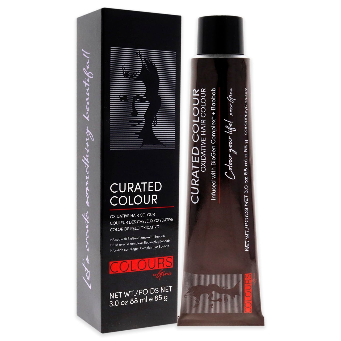 Colours By Gina Curated Colour - 5.22-5VV Intense Light Violet Brown by Colours By Gina for Unisex - 3 oz Hair Color Beauty & Personal Care Colours By Gina