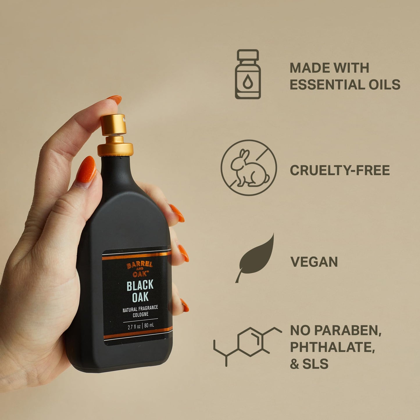 Barrel & Oak Cologne for Men, Essential Oil-Based Men's Fragrances, Long-Lasting Men's Cologne for Day & Night, Paraben & SLS-Free, Gifts for Men Beauty & Personal Care Barrel & Oak