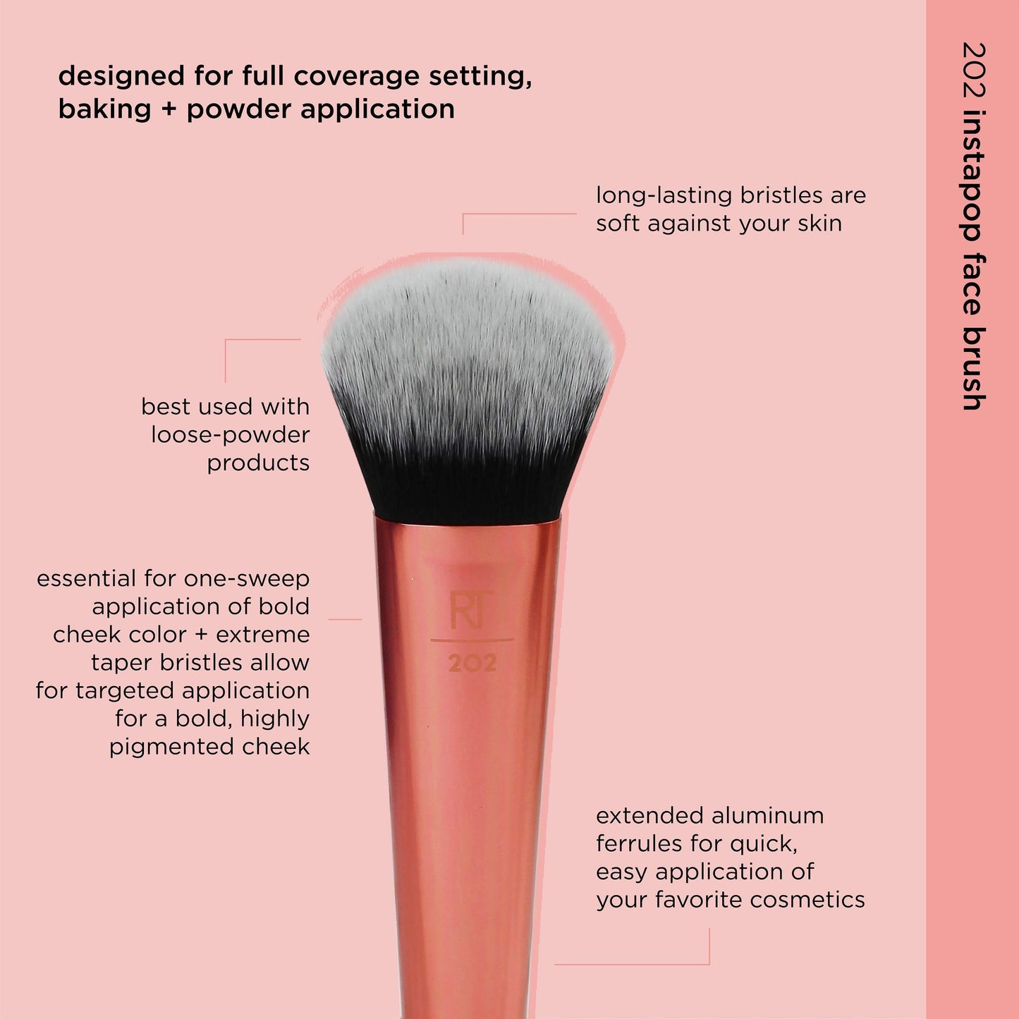 Real Techniques Seamless Complexion Makeup Brush, For Foundation, Primer, & Moisturizer, Multipurpose Foundation Brush Or Skincare Tool, Streak-Free Beauty & Personal Care Real Techniques