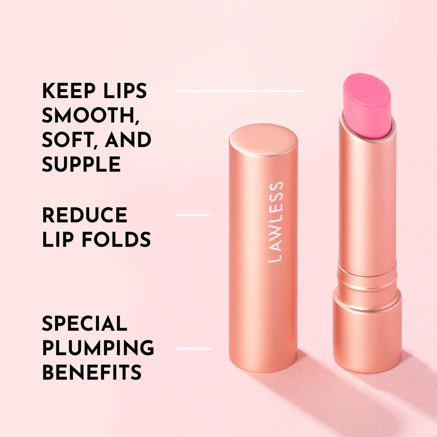 "LAWLESS Forget the Filler Lip Plumping Line-Smoothing Tinted Balm, Baby Doll, Pink, 0.09 Ounce" Beauty and Personal Care LAWLESS