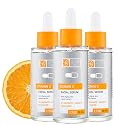 Global Beauty Care Vitamin C Facial Serum - Facial Treatment Serum with Hyaluronic Acid for Uneven Tone & Radiance Appearance Support, Fast Absorbing Beauty & Personal Care Global Beauty Care
