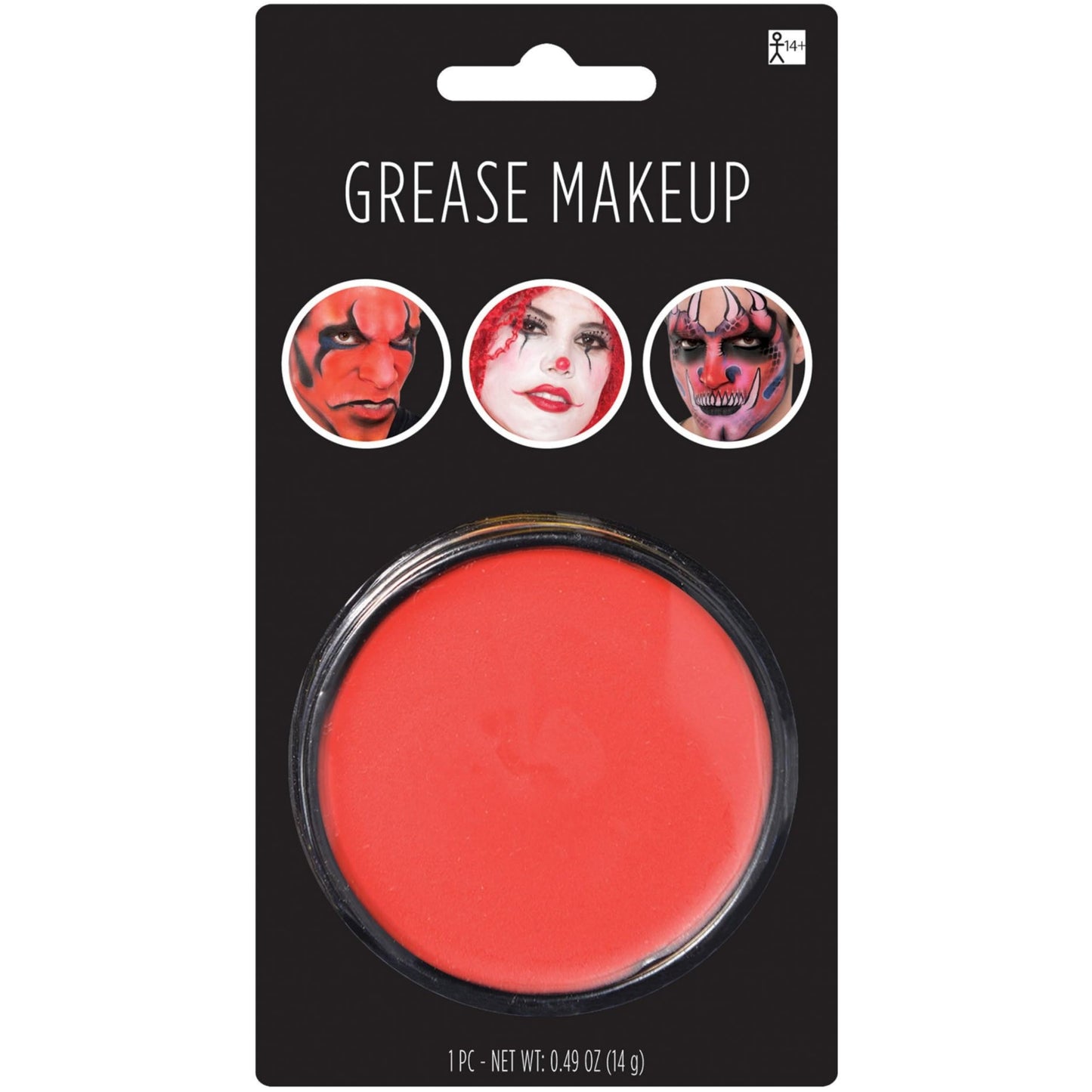 amscan Red Grease Makeup - 0.49 oz. (Pack of 1) - Pigmented & Long-Lasting Formula Perfect for Halloween & Theatrical Performances Beauty & Personal Care Amscan
