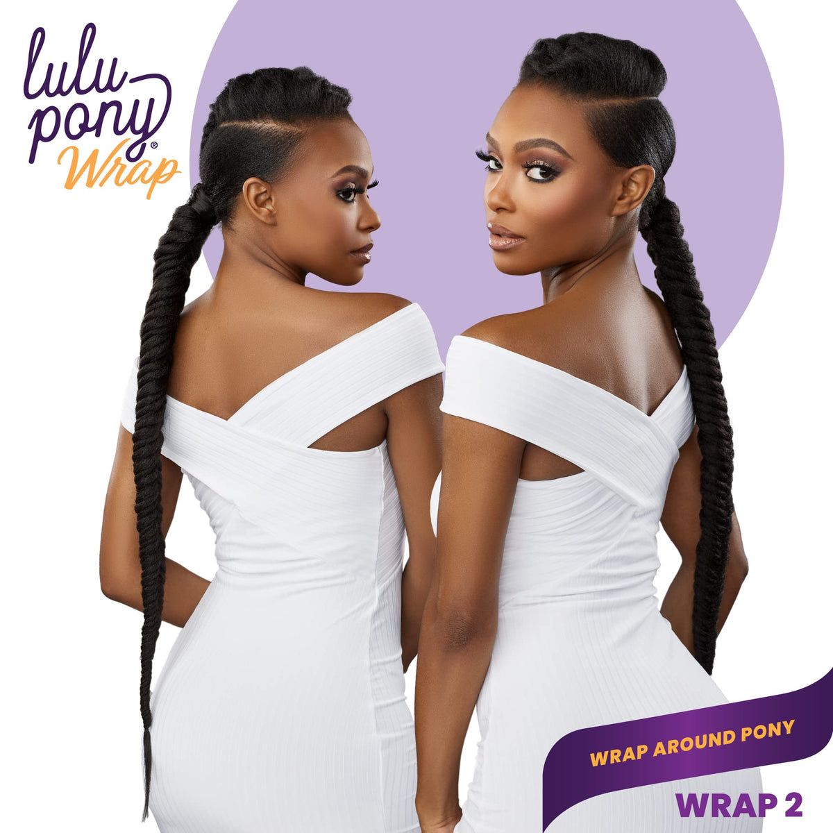 Sensationnel Lulu Pony Wrap Hairextensions-2,1B OFFBLACK