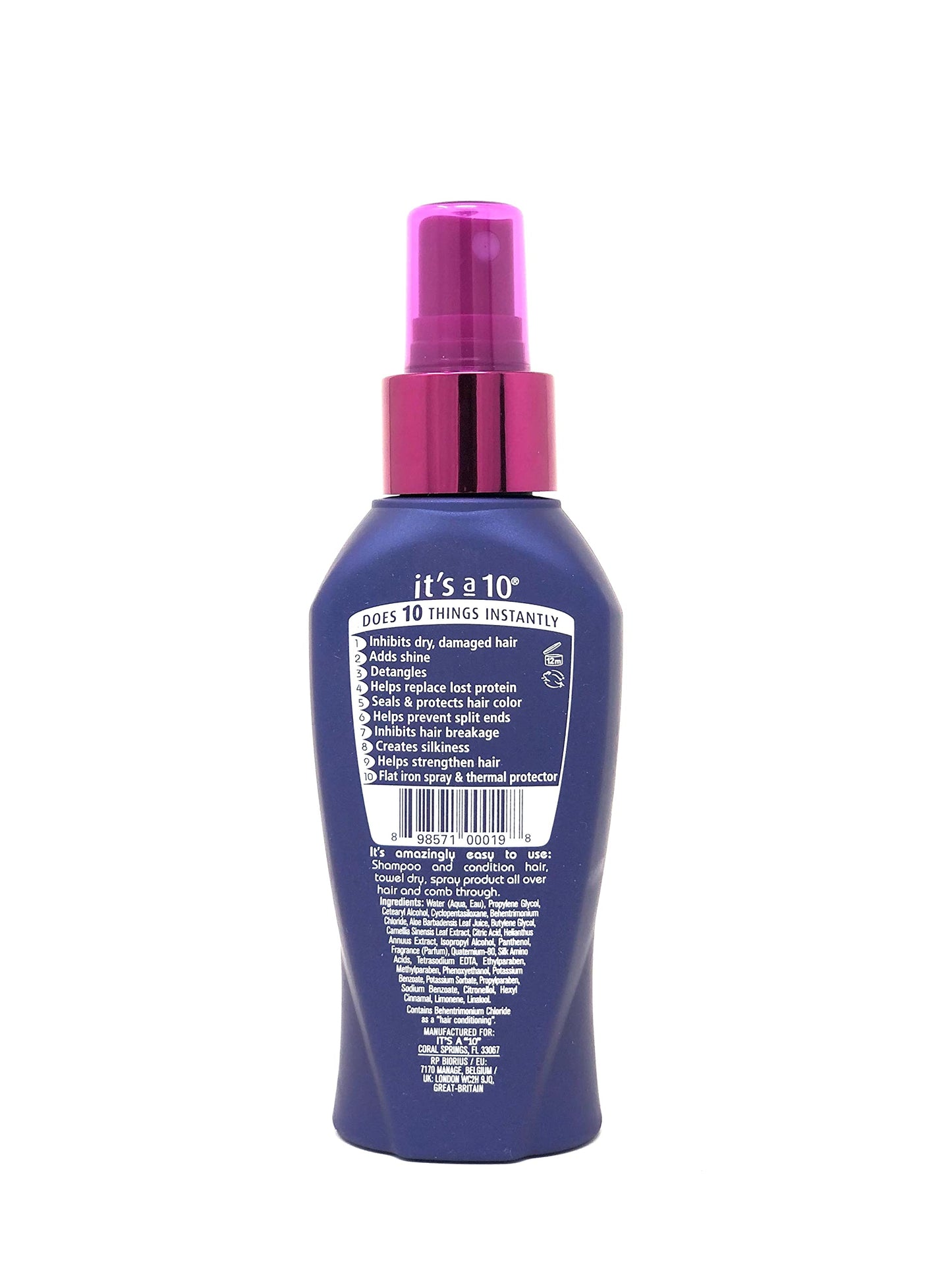 It's a 10 Haircare Miracle Leave-In product, 4 fl. oz. (Pack of 2) Beauty & Personal Care It's a 10 Haircare