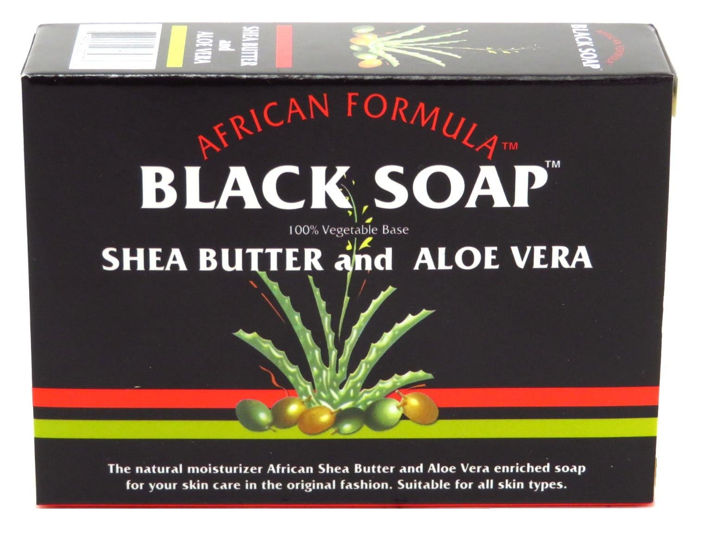 African Formula Black Soap 3.5 Ounce Shea Butter & Aloe Vera (Pack of 2) Beauty & Personal Care Genuine African Formula