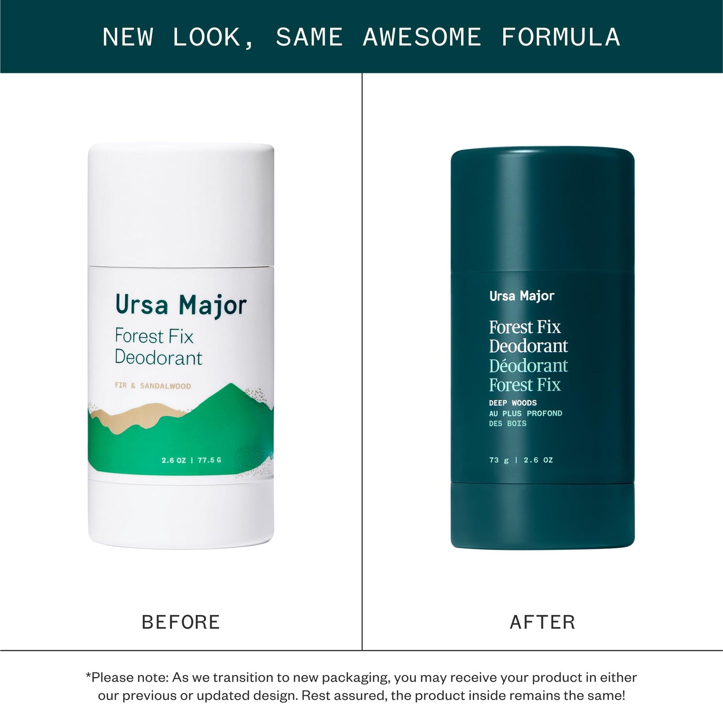 Ursa Major Natural Deodorant - Forest Fix - Aluminum-Free, Non-staining and Cruelty-Free - 2.6 ounces Beauty and Personal Care Ursa Major