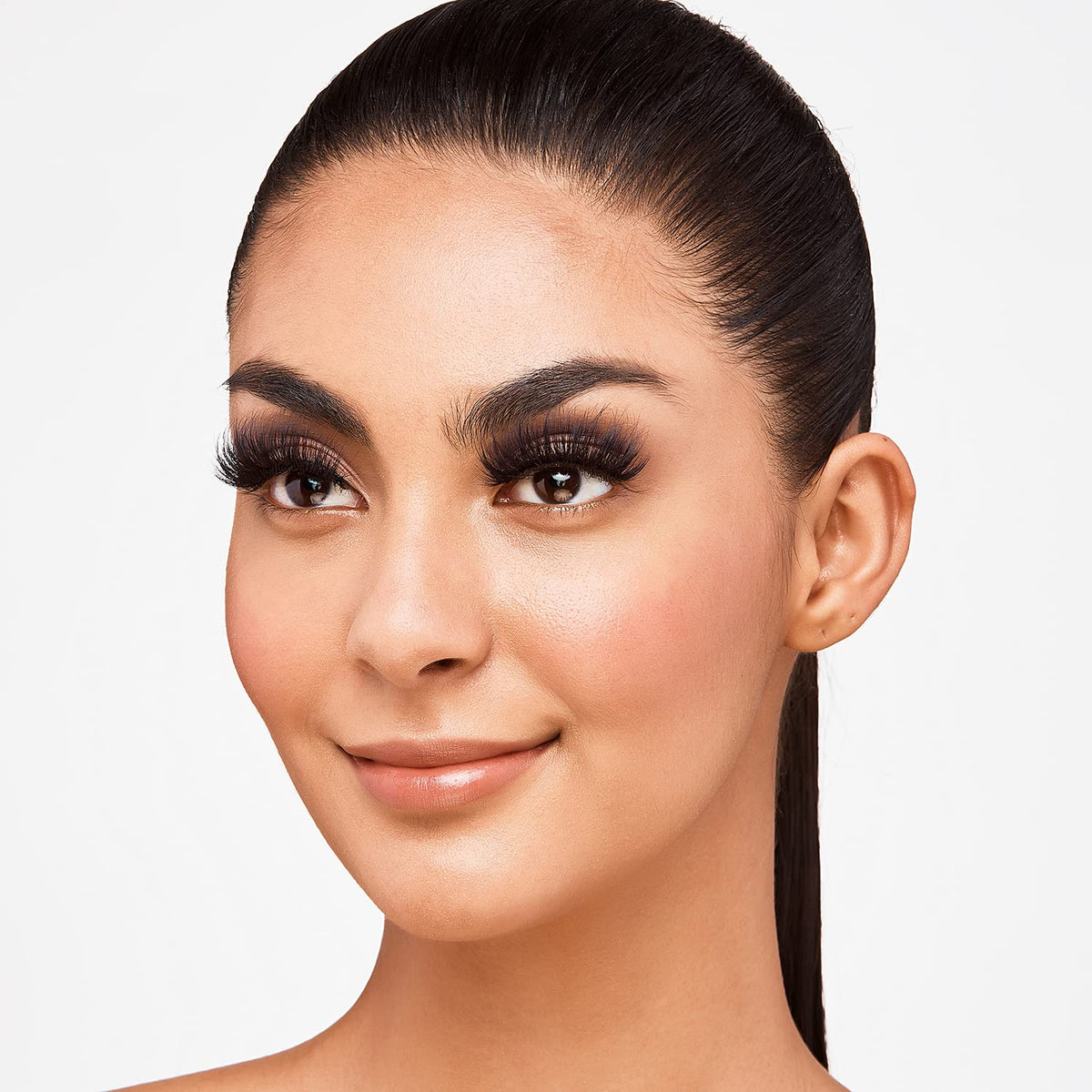 i•ENVY V-Luxe Noir De Noir False Eyelashes Blackest Black Finish, Weightless Volume and Curl False Lashes, Soft & Matte Fibers (Noir Satin)