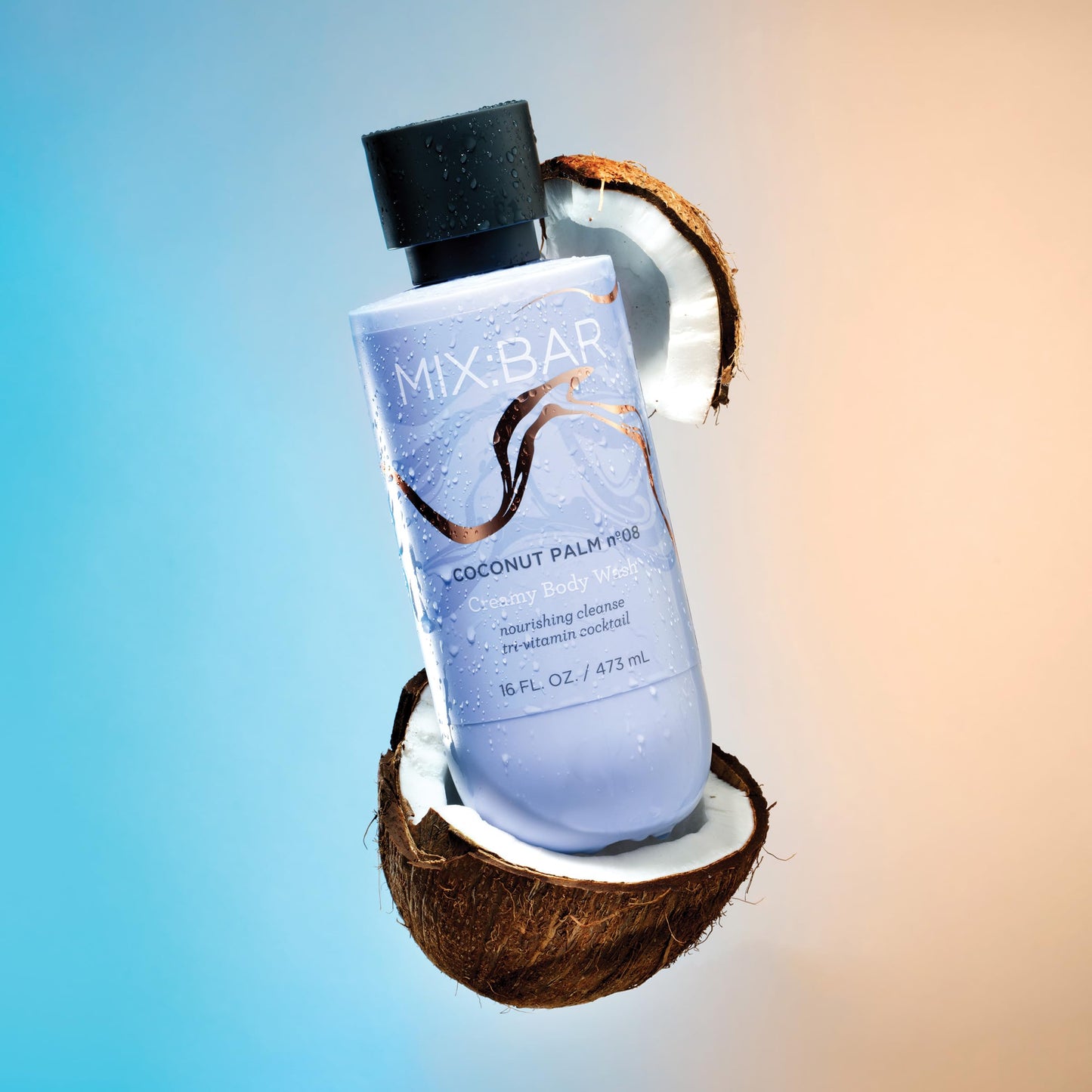 MIX:BAR Coconut Palm Creamy Body Wash for Women, Hydrating & Moisturizing with Niacinamide, Panthenol & Vitamin C - Vegan, Sulfate Free, Paraben Free Beauty & Personal Care MIX:BAR