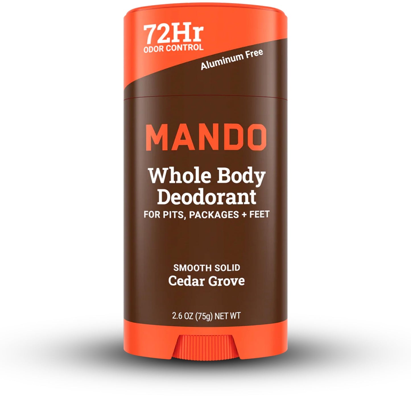 Mando Whole Body Deodorant - Men's Aluminum-Free Smooth Solid Stick Deodorant - Clover Cedar Grove - 2.6oz - Pack Of 01 Beauty and Personal Care Mando