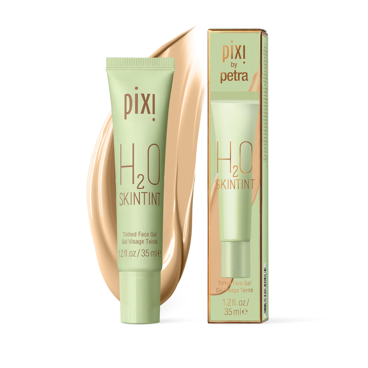 Pixi H2O SkinTint | Tinted Face Gel Moisturizer | Lightweight Hydrating Coverage with Hyaluronic Acid | Evens Skin Tone & Reduces Redness | Oil-Free