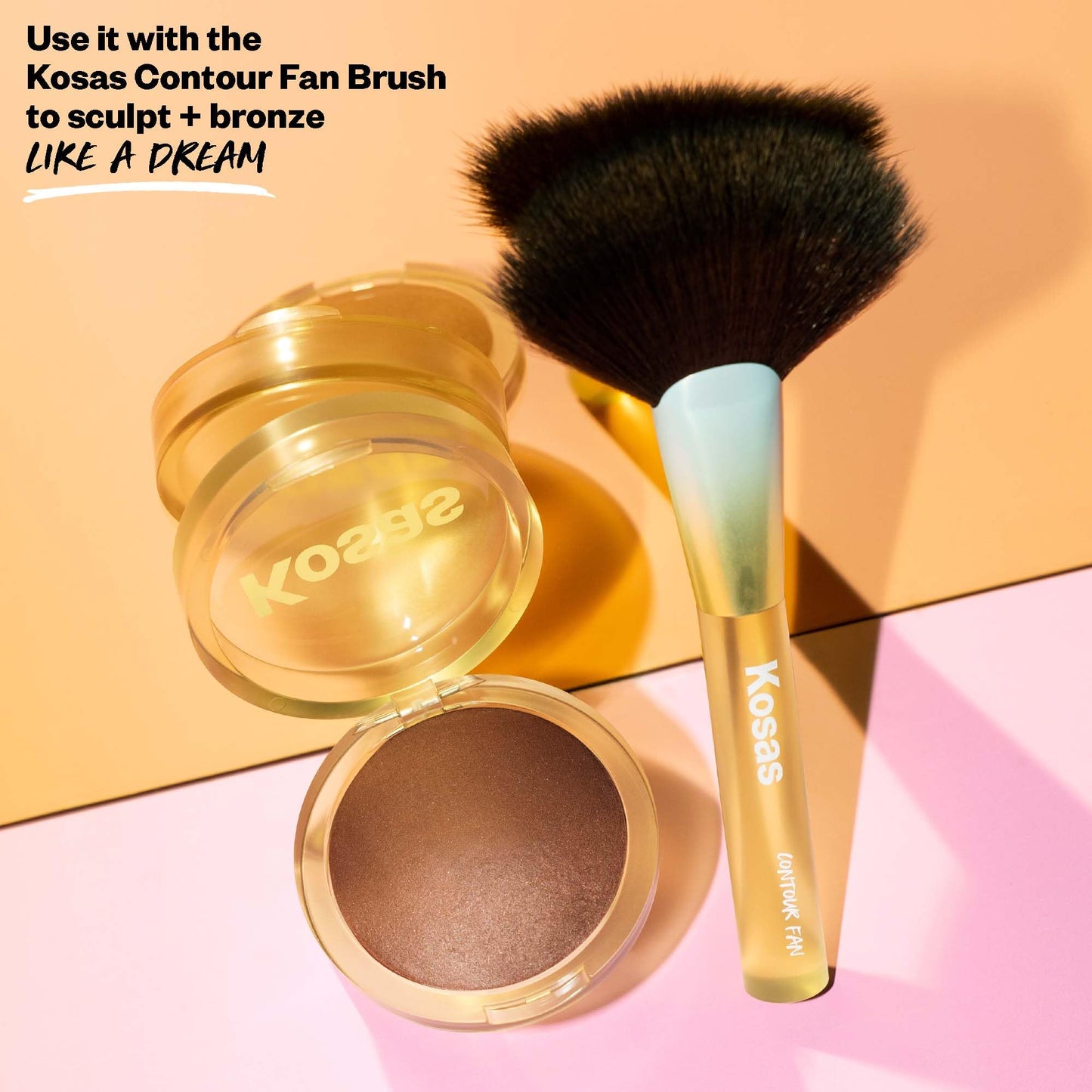 Kosas The Sun Show Glowy Warmth Baked Bronzer - Talc-Free Powder Bronzer for Face, Buildable Color, Natural Glow, Lightweight Finish, Escape Beauty & Personal Care Kosas