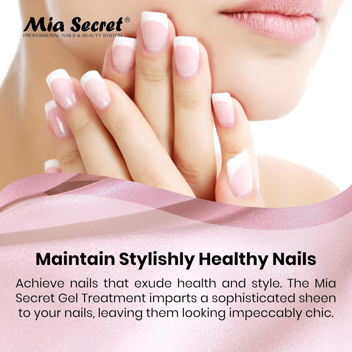 Mia Secret Professional Peach Parfait Scented Gel Nail Treatment Keratin Base & Top Gel 0.5 FLoz