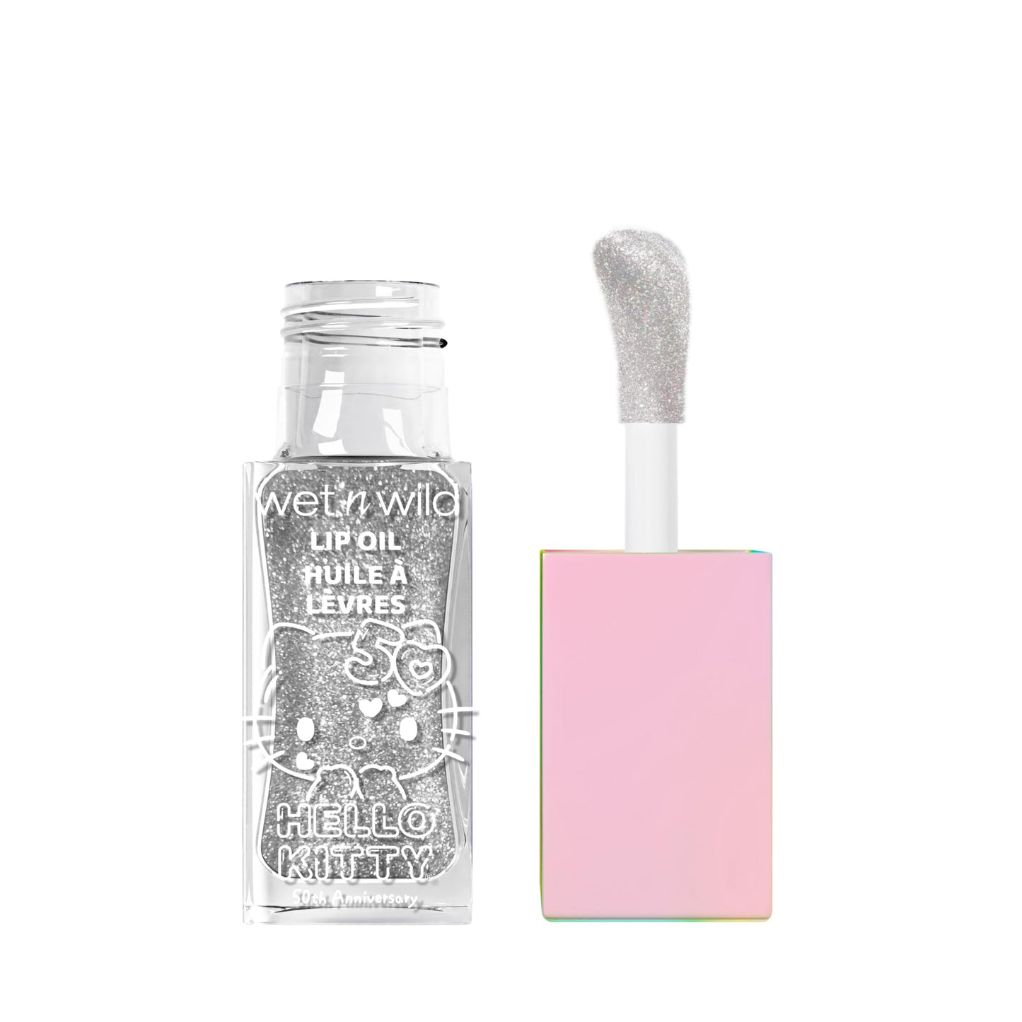 wet n wild Hello Kitty Glitter Lip Oil, New 10 Oil Infused Formula, Warm Apple Pie Lightly Scented, Sparkly Bold Colors, Cruelty-Free & Vegan - Beauty & Personal Care wet n wild