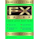 Liquid Latex - Face and Body Paint, Ammonia Free, Easy On and Off, Cosplay Makeup, Create Professional Monster, Zombie Arts 16 Oz (Fluorescent Green) Beauty & Personal Care Liquid Latex Fashions