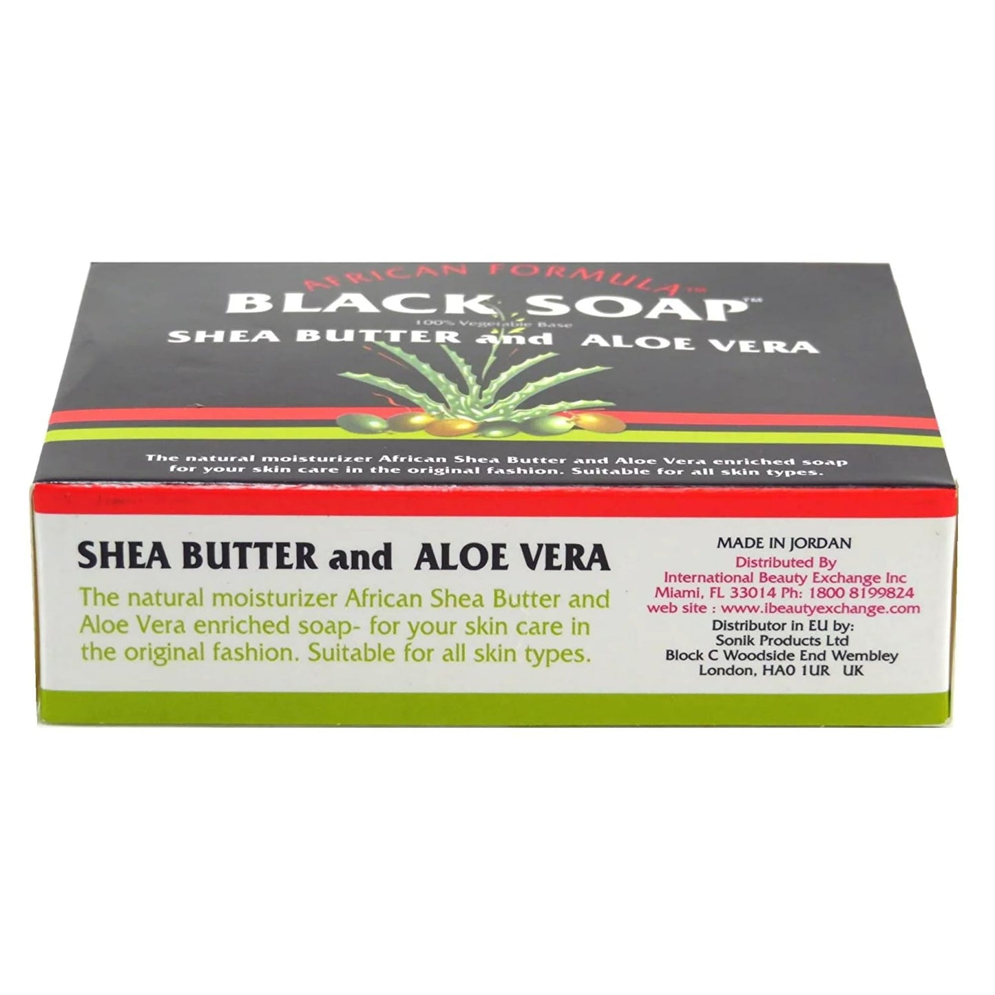 Madina African Black Soap Shea Butter and Aloe Vera, 3.5 oz (Pack of 12) Beauty & Personal Care Madina