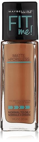 Maybelline New York Fit Me Matte Plus Pore Less Foundation, Latte, 1 Fluid Ounce Beauty & Personal Care MAYBELLINE