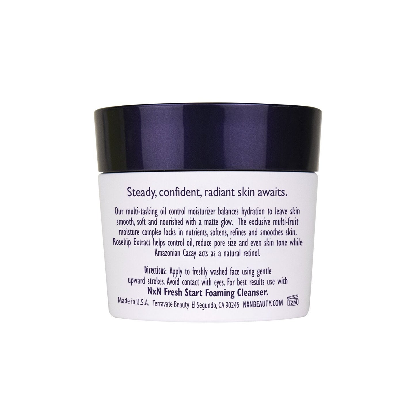 NxN Balance Beam Oil Control Gel Cream Face Moisturizer, Natural Anti Aging Formula for Oily or Combination Skin, Men and Women, 1.7 Oz Beauty & Personal Care NXN