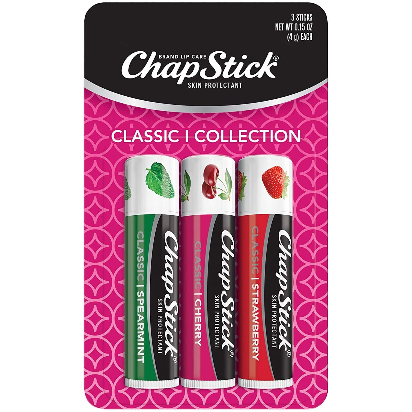 ChapStick Classic Lip Care Skin Protectant 0.15 Ounce, 3 Count (Pack of 1) Beauty & Personal Care ChapStick