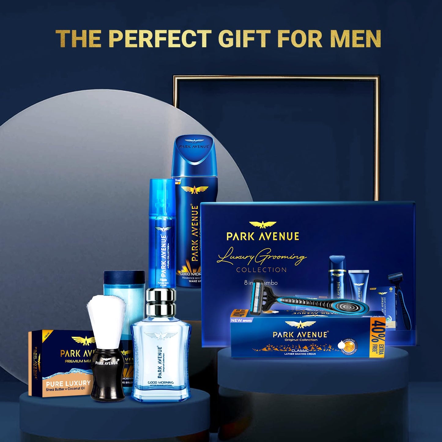 Park Avenue Grooming Kit for Men with Free Travel Pouch Inside Beauty and Personal Care PARK AVENUE