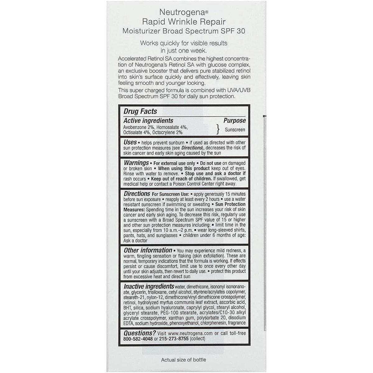 Neutrogena Rapid Wrinkle Repair Moisturizer Spf 30, 1 oz, 2 pack Beauty & Personal Care Neutrogena