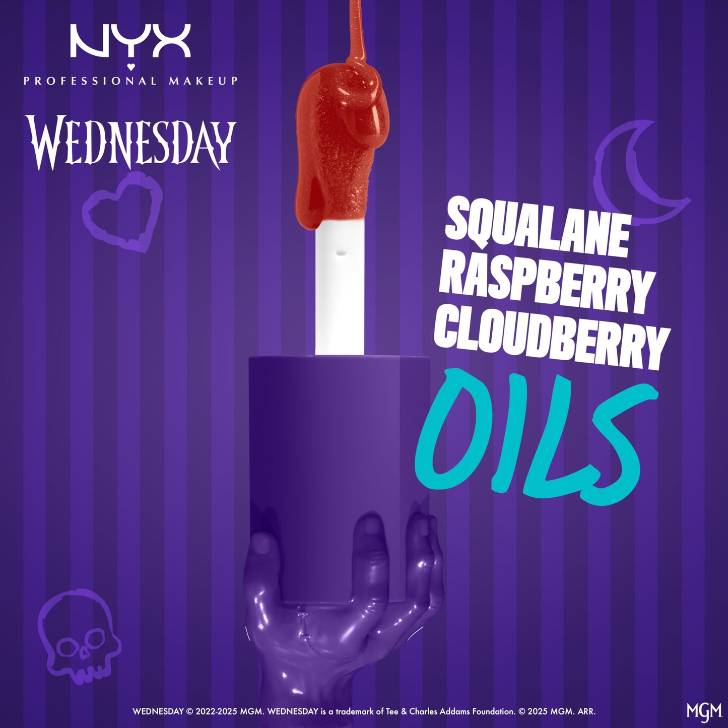 NYX PROFESSIONAL MAKEUP Wednesday Color-Shifting Lip Oil, Moisturizing, Tinted, and Non-Sticky Lip Gloss with up to 12HR Hydration - Thorn Pricked Beauty & Personal Care NYX PROFESSIONAL MAKEUP