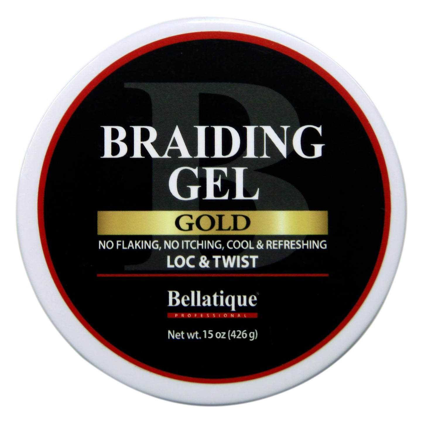 BELLATIQUE GOLD Braiding Gel Maximum Hold for LOC & Twist - No Flaking, No Whitening, Fast Drying, High Shine, Cool & Refreshing, Long Lasting Hold Beauty & Personal Care BELLATIQUE