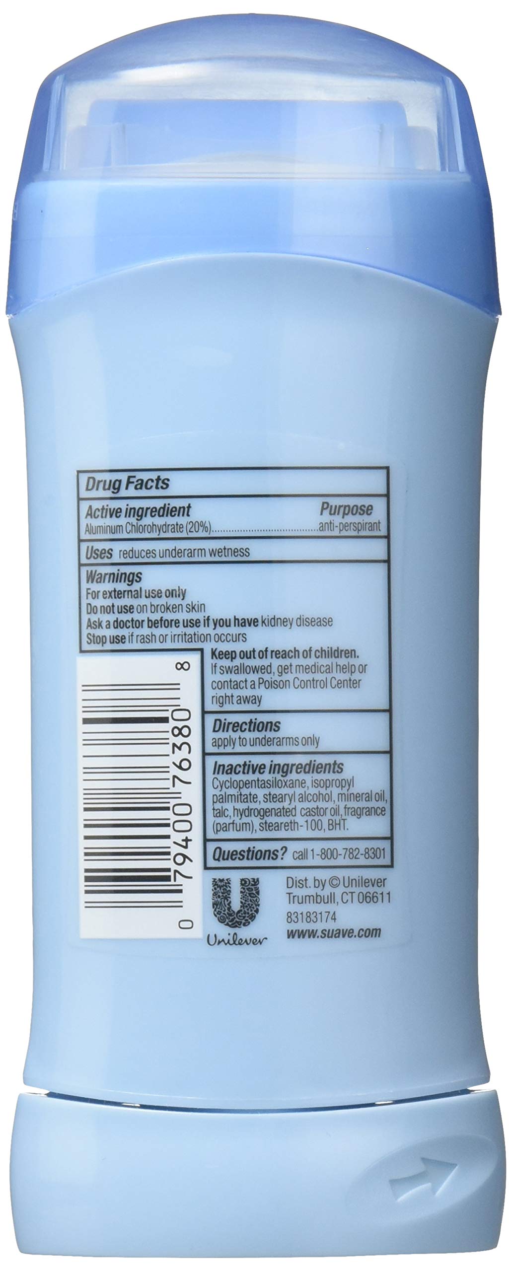 Suave 24 Hour Protection Anti-Perspirant Deodorant Invisible Solid Powder Twin Pack 5.20 oz (Pack of 2) Beauty and Personal Care Suave