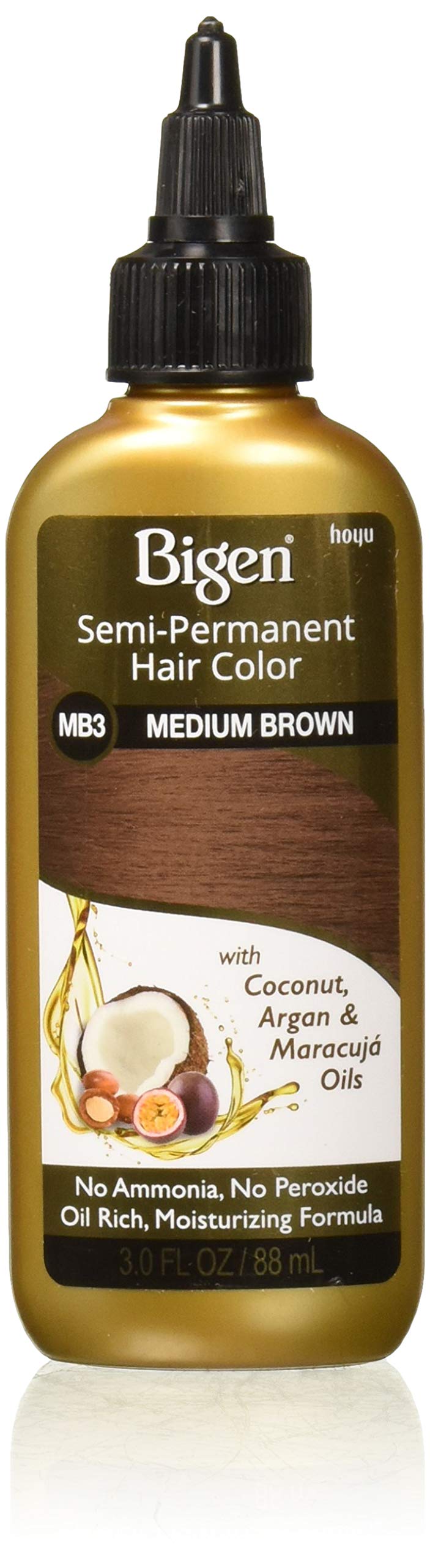 Bigen Semi Permanent Hair Color, #MB3 Medium Brown, 3 oz (Pack of 2) Beauty & Personal Care Bigen