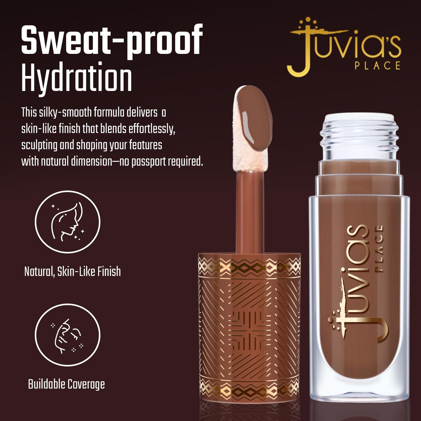 Juvia’s Place Bronzed Liquid Bronzer - Rich Cocoa - Liquid Bronzer for Face with Silky Blendable Texture - Buildable Coverage for Natural Contour Beauty & Personal Care Juvia's Place