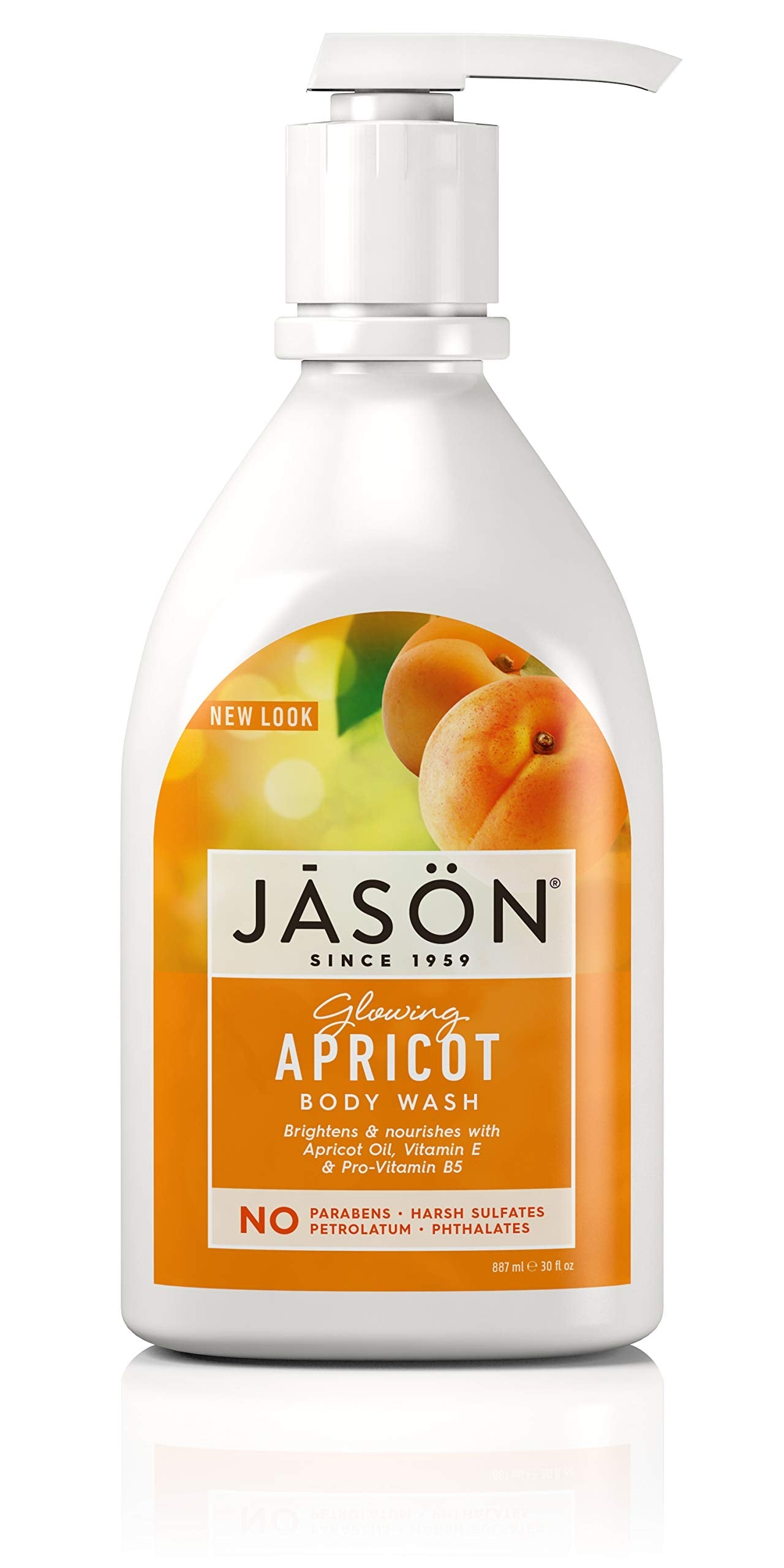 Jason Natural Body Wash and Shower Gel, Glowing Apricot. 30 Oz Beauty & Personal Care JASON