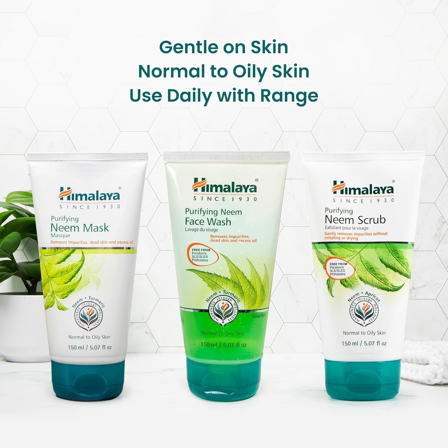 Himalaya Purifying Neem Face Wash, Normal to Oily Skin, Turmeric, Vegan, Cruelty Free, Soap and Paraben Free, Dermatologically Tested, SLS/SLES Free Beauty & Personal Care Himalaya
