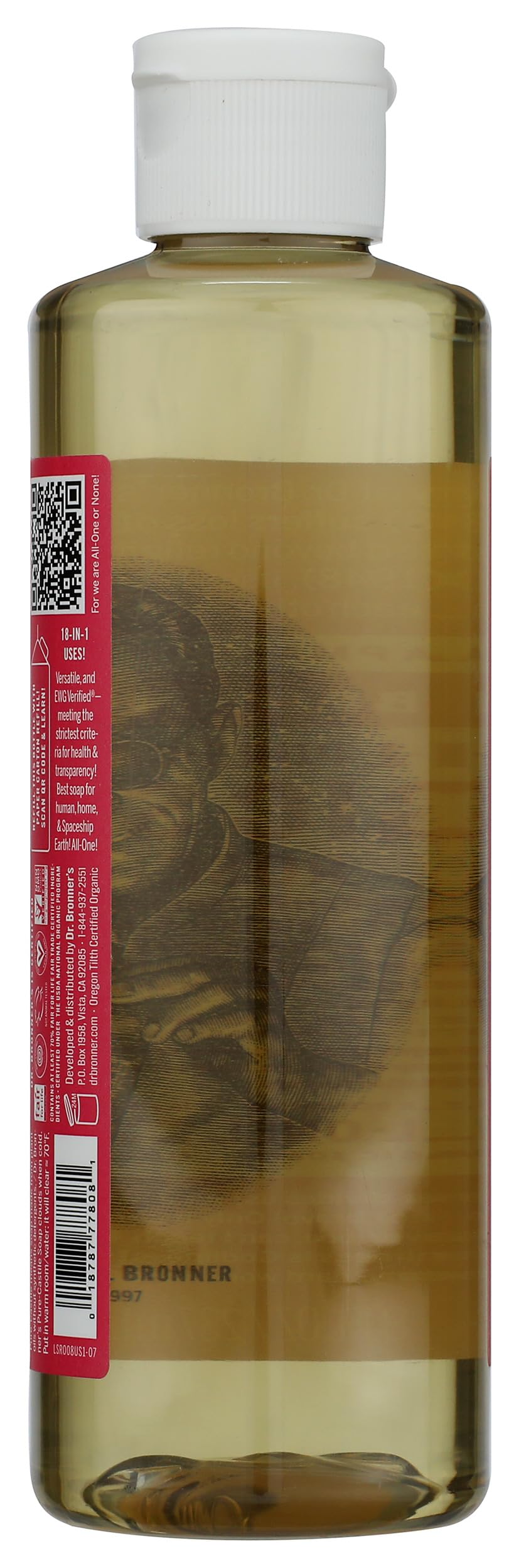 Dr. Bronners Rose Castile Soap, 8 FZ Beauty & Personal Care Dr. Bronner's