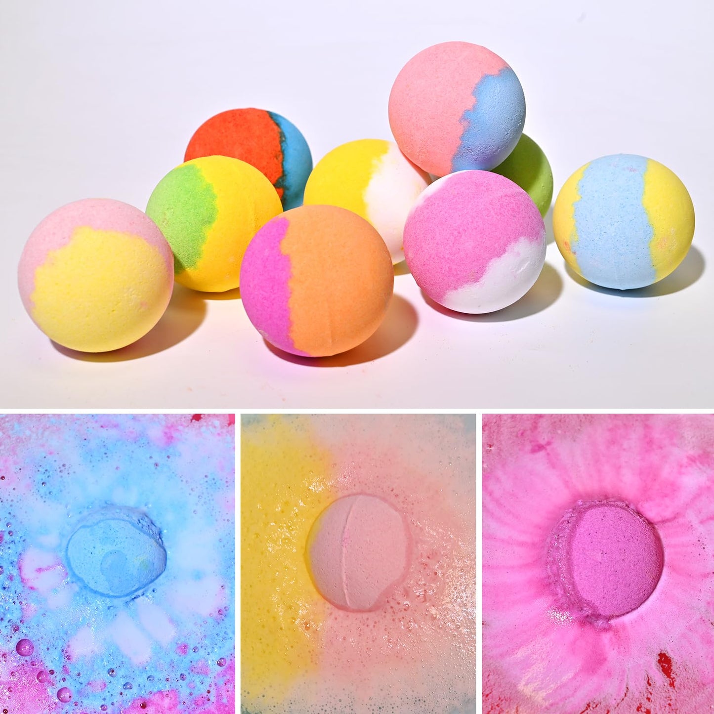 Bath Bombs for Kids with Toys Inside for Girls Boys - 30 Pack Bath Bombs Gift Set with Surprise, Kids Safe Bubble Bath Fizzy Balls Halloween… Beauty & Personal Care Excalla