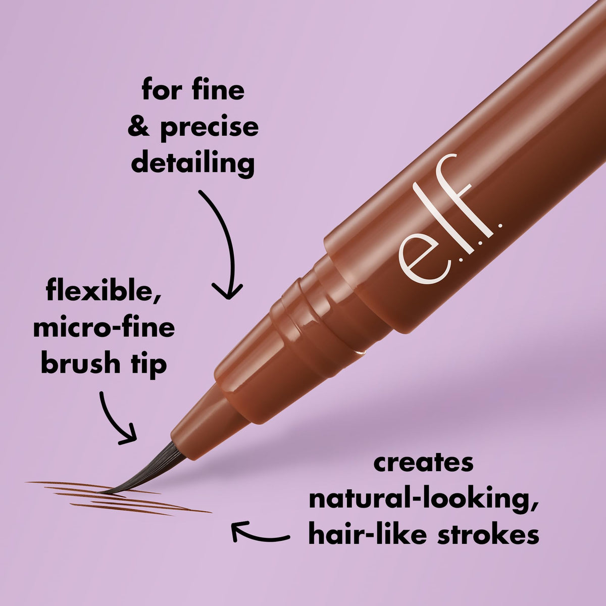 e.l.f. Holy Strokes Micro-Fine Brow Pen, Liquid Waterproof Eyebrow Makeup For Detailing & Adding Dimension, Vegan , Auburn Beauty & Personal Care e.l.f.