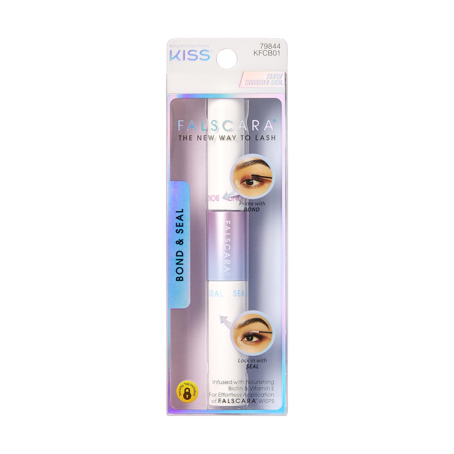 KISS Falscara DIY Eyelash Extension Bond & Seal Infused with Biotin & Vitamin E - Strong Gentle Comfortable Lash Adhesive for All Day Wear For Use Beauty and Personal Care FALSCARA Default Title