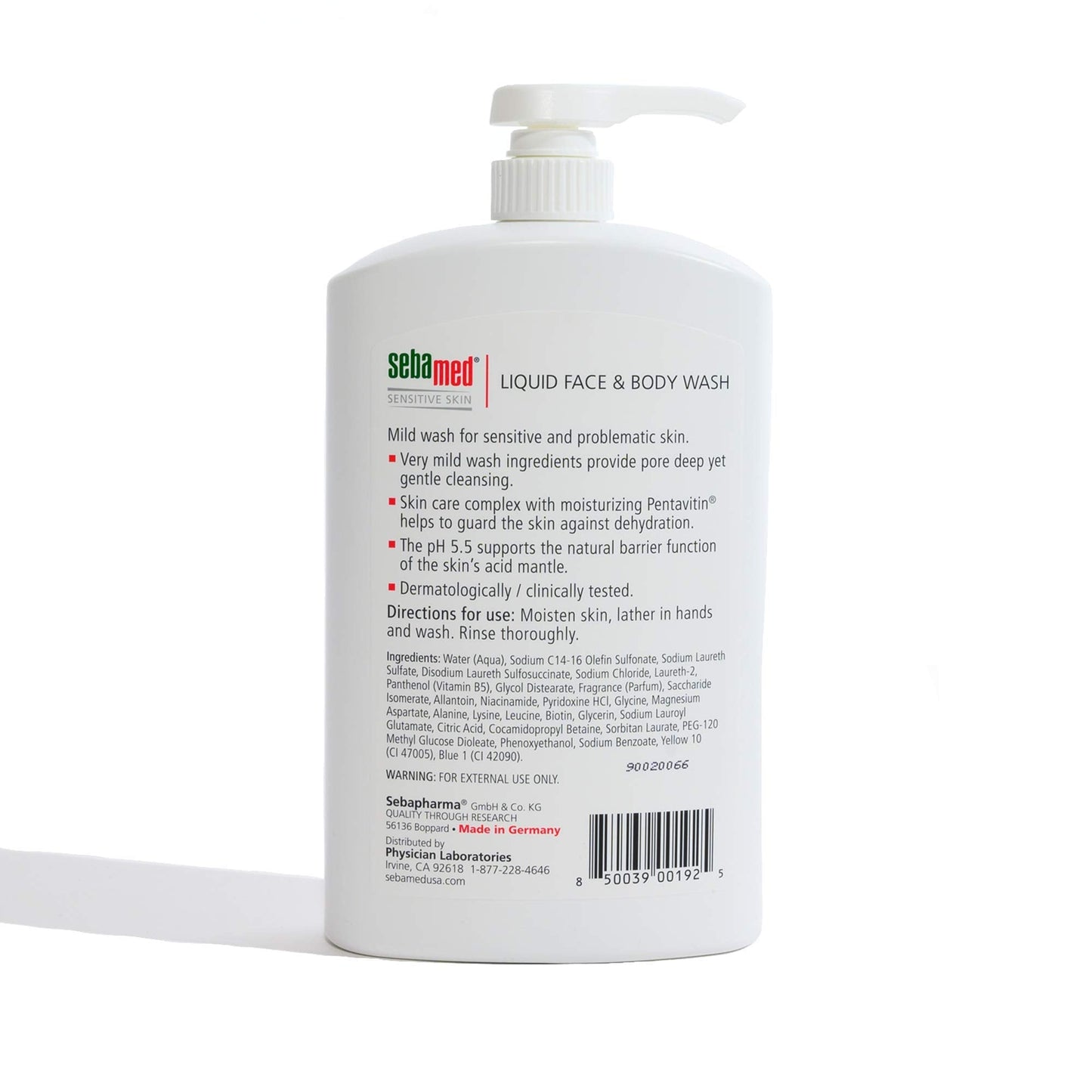 SEBAMED Paraben-Free Face and Body Wash With Pump for Sensitive and Delicate Skin pH 5.5 Ultra Mild Dermatologist Recommended Cleanser 33.8 Fluid Beauty & Personal Care SEBAMED